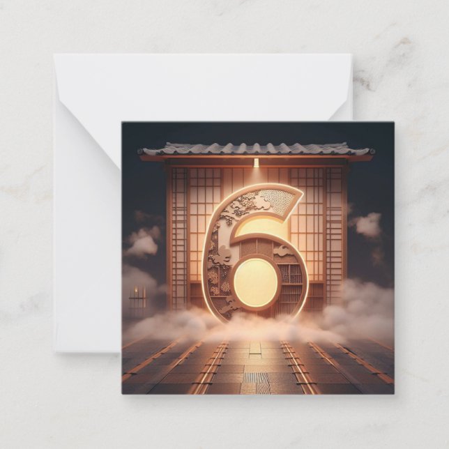 Correspondance Le jeu numérique - La carte de 6 (Devant)