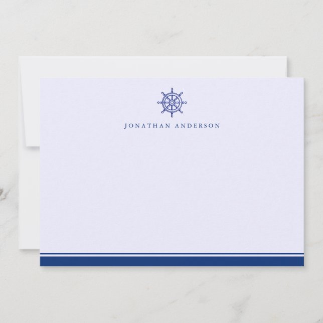 Correspondance Le Thème Nautique De La Marine La Carte Helm Note (Devant)