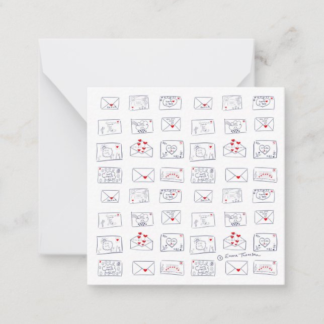 Correspondance Lettres d'amour directement de la carte d'appartem (Devant)