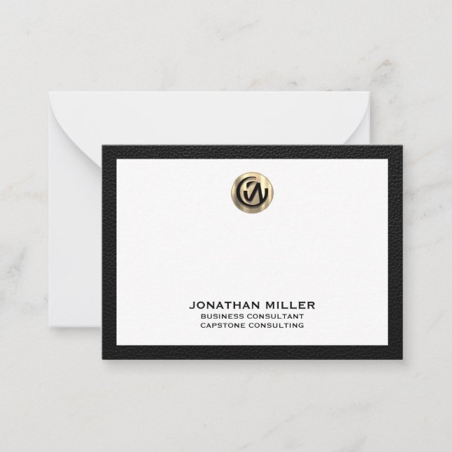 Correspondance Logo de conseil Gold personnalisable Carte pour no (Devant)