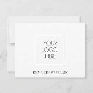 Correspondance Logo Simple Et Carte De Note De Nom
