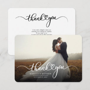 Correspondance Mariage du budget - Carte de remerciements à la ma