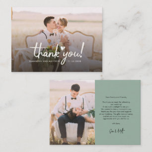 Correspondance Mariage Photos Script Budget Carte de remerciement