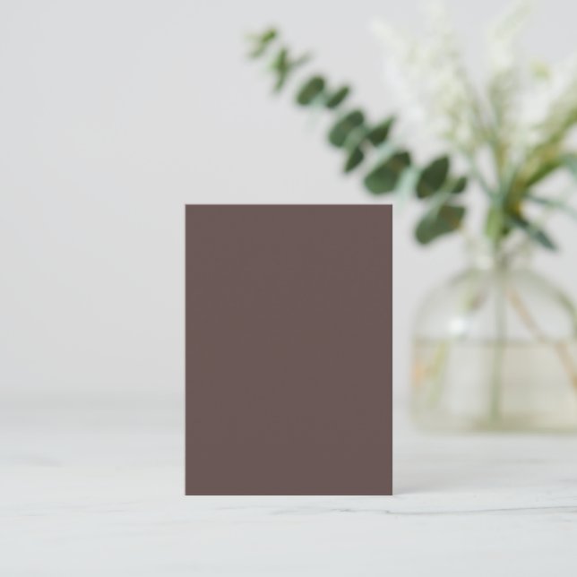 Correspondance Marron foncé moka tendance - Carte de note (Debout devant)