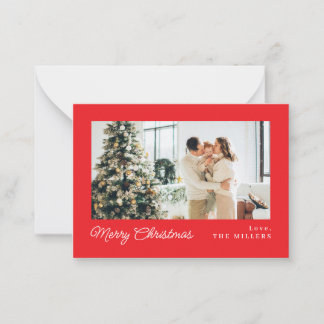 Correspondance MINI minimaliste classique Joyeuse carte de Noël