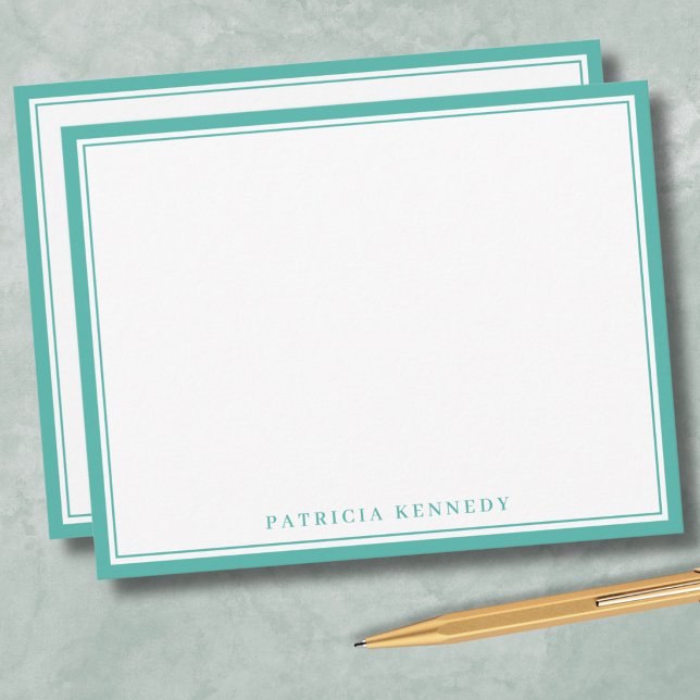 Correspondance Moderne Carte de Nom Personnalisée avec Bordure Do (Créateur téléchargé)