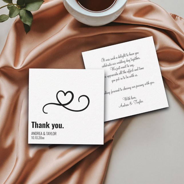 Correspondance Note de Carte de remerciements simple et moderne p (Créateur téléchargé)