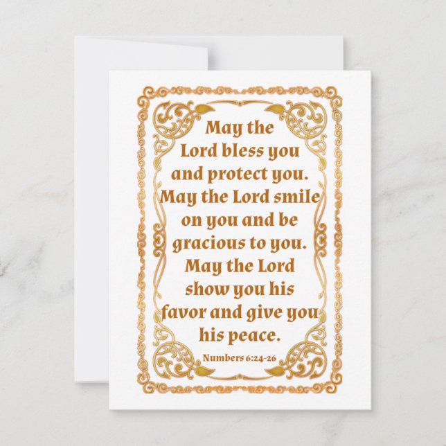 Correspondance Numéro de carte 6:24-26 (Devant)