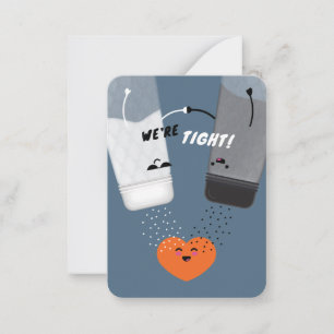 Correspondance On est serrés ! Carte de la Saint-Valentin pour en