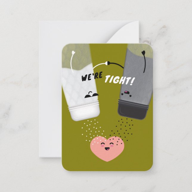 Correspondance On est serrés ! Carte de la Saint-Valentin pour en (Devant)