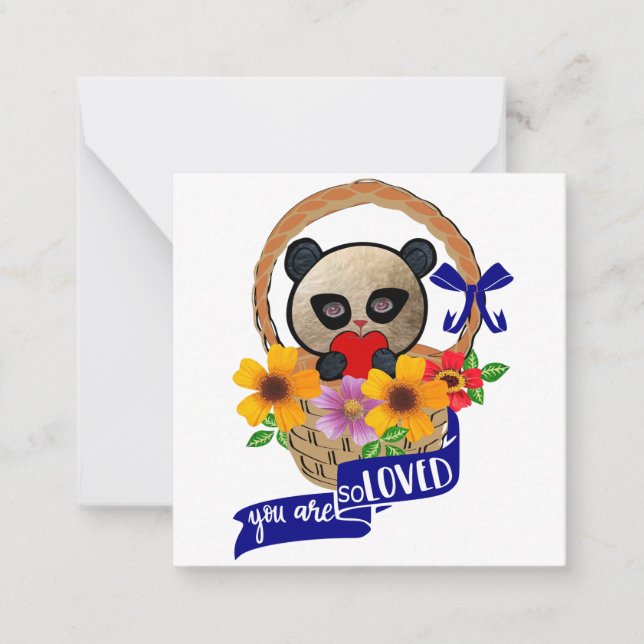 Correspondance Panda : Vous êtes si aimé Carte de note (Devant)