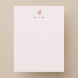 Correspondance Papeterie personnalisée pour bébé carte de naissan