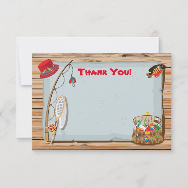 Correspondance Rustic Fishing Merci Carte de Note (Devant)