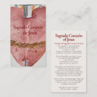 Saint-Cœur de Jésus - Carte Sainte Catholique