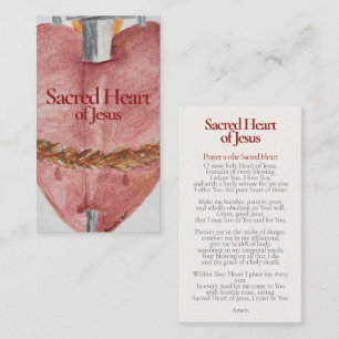 Correspondance Saint-Cœur de Jésus Carte Sainte - Consécration