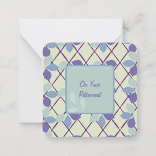 Correspondance Sur votre carte de note de retraite :
