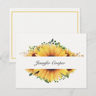 Correspondance Tournesol De Votre Bureau Une Carte De Note Person