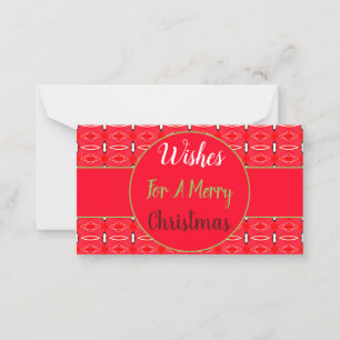 Correspondance Une carte de vœux de Noël mini super sucrée
