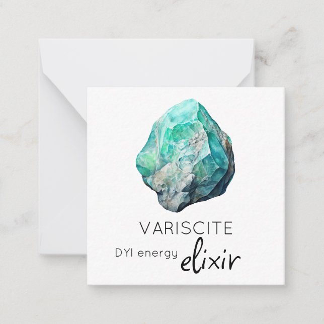 Correspondance *~* Variscite Elixir Stone AP64 Carte de note plat (Devant)