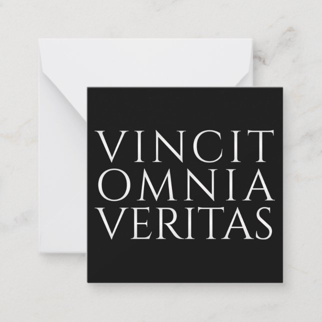 Correspondance VINCIT OMNIA VERITAS - Carte de billet léger (Devant)