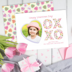Correspondance XOXO Heart Photo Salle de classe Carte de Saint-Va