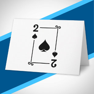 Correspondant à Deux Cartes à Jouer de Couleur Piq