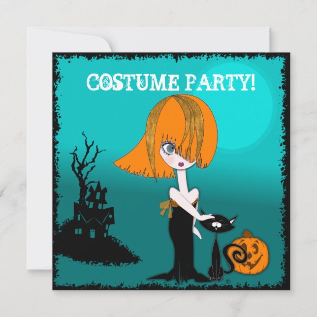 Corrina Halloween Costume Party Invitation (Devant)