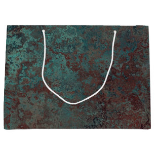 Corrosion "cuivre" sac cadeau imprimé grand