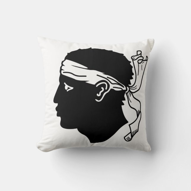 Corse, France, Drapeau américain MoJo Coussin (Recto)