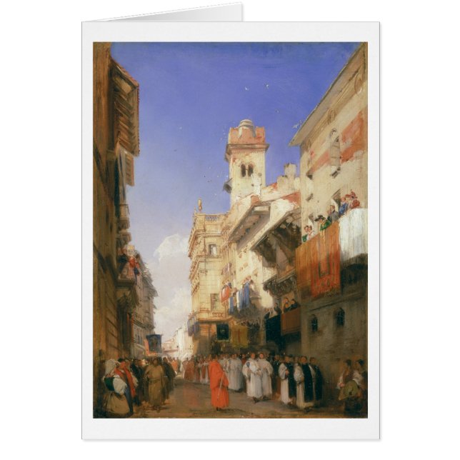 Corso Sant'Anastasia, Vérone (huile sur le (Devant)
