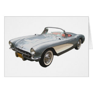 Corvette bleu argenté 1959