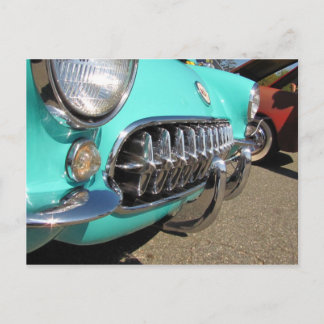 Corvette bleue ~ carte postale