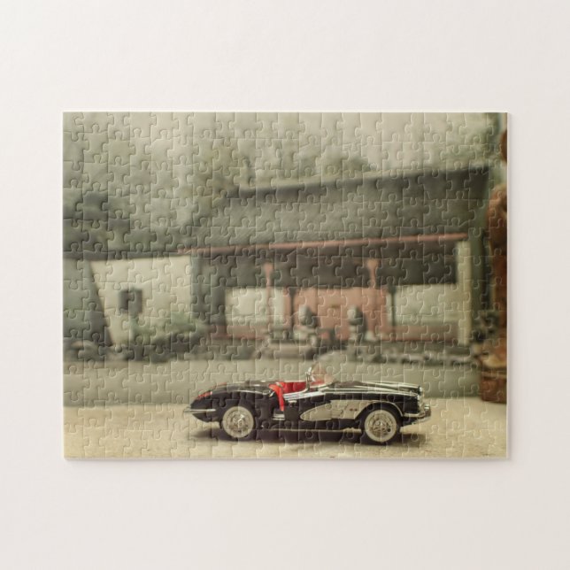 Corvette dans le puzzle asiatique de cour (Horizontal)