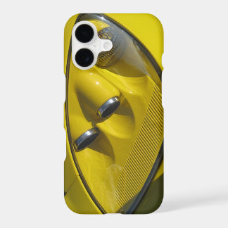 Corvette Z06 jaune gros plan sur le phare
