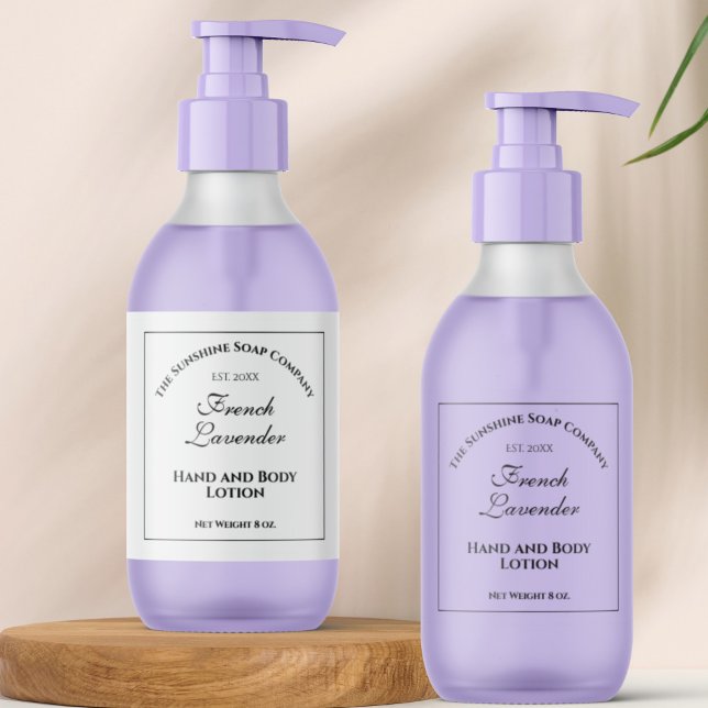 Cosmétique étanche blanche Étiquette 2" x 6" (Créateur téléchargé)