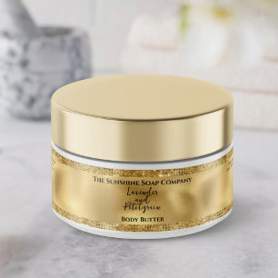 Cosmétique Étiquette de jarre - Gold Foil et Parti