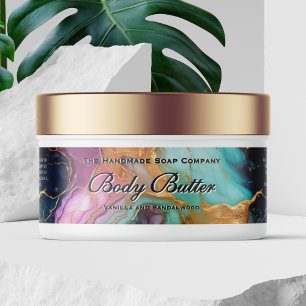 Cosmétique Étiquette de jarre - Turquoise, bleu, m