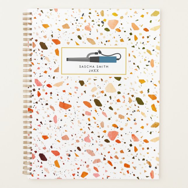 Cosmetologue de salon Terrazzo Curling Fer (Devant)