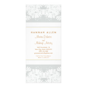 Cosmetology Spa et Salon Blanc Feuille Gris Menu