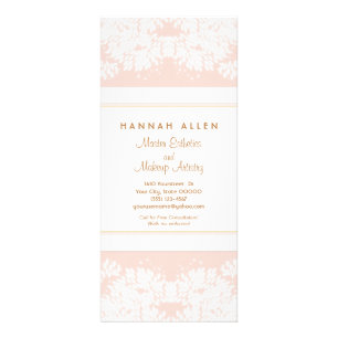 Cosmetology Spa et Salon Blanc Feuille Rose Menu