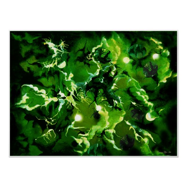 "Cosmic Abstraction", Poster brillant (Devant)