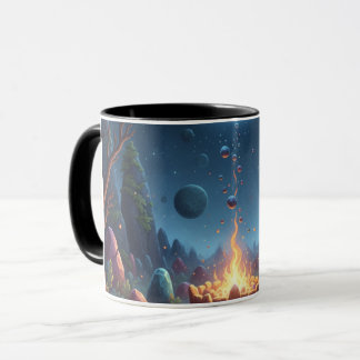 Cosmic Campfire Magic Forest Coffee Mug