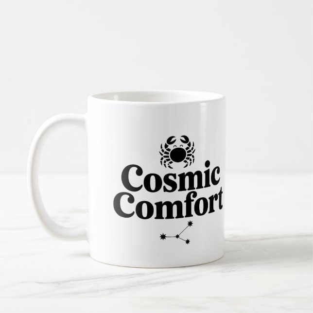 Cosmic Confort Mug - Cancer Astrology Coffee Cup (Gauche)