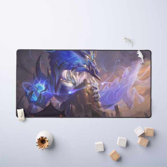 Cosmic Dragon Gaming Desk Mat | Personnalisable  (Tableau pour enfants)