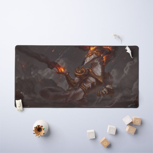 Cosmic Dragon Gaming Desk Mat | Personnalisable  (Tableau pour enfants)