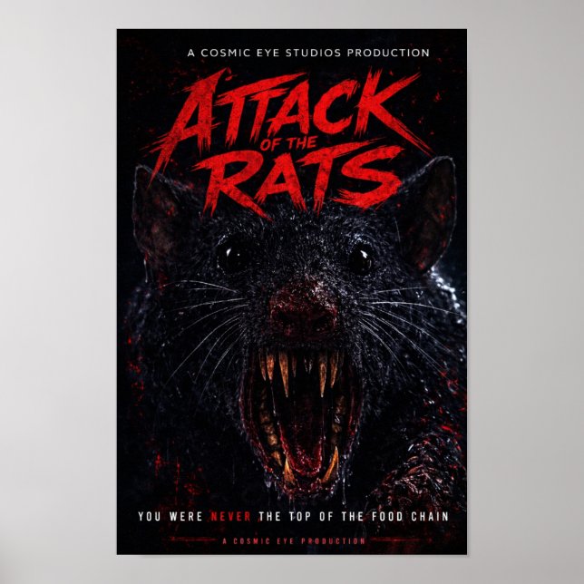 Cosmic Eye – Creature Close-Up Horror Poster (Devant)