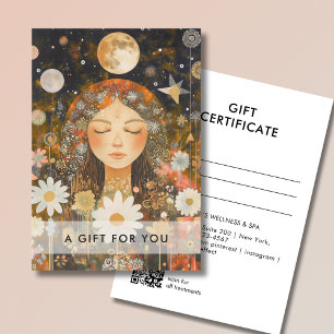Cosmic Girl Boho Moon Code QR Certificat Cadeau