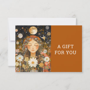 Cosmic Girl Boho Moon Code QR Certificat Cadeau