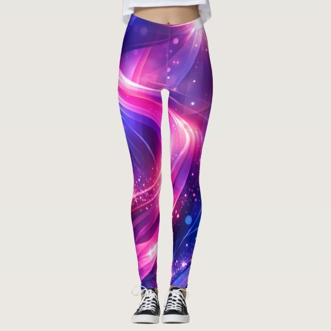 Cosmic Swirl – Leggings Galaxie (Devant)