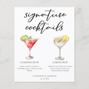 Cosmopolite Lemon Drop Signature Cocktails Menu